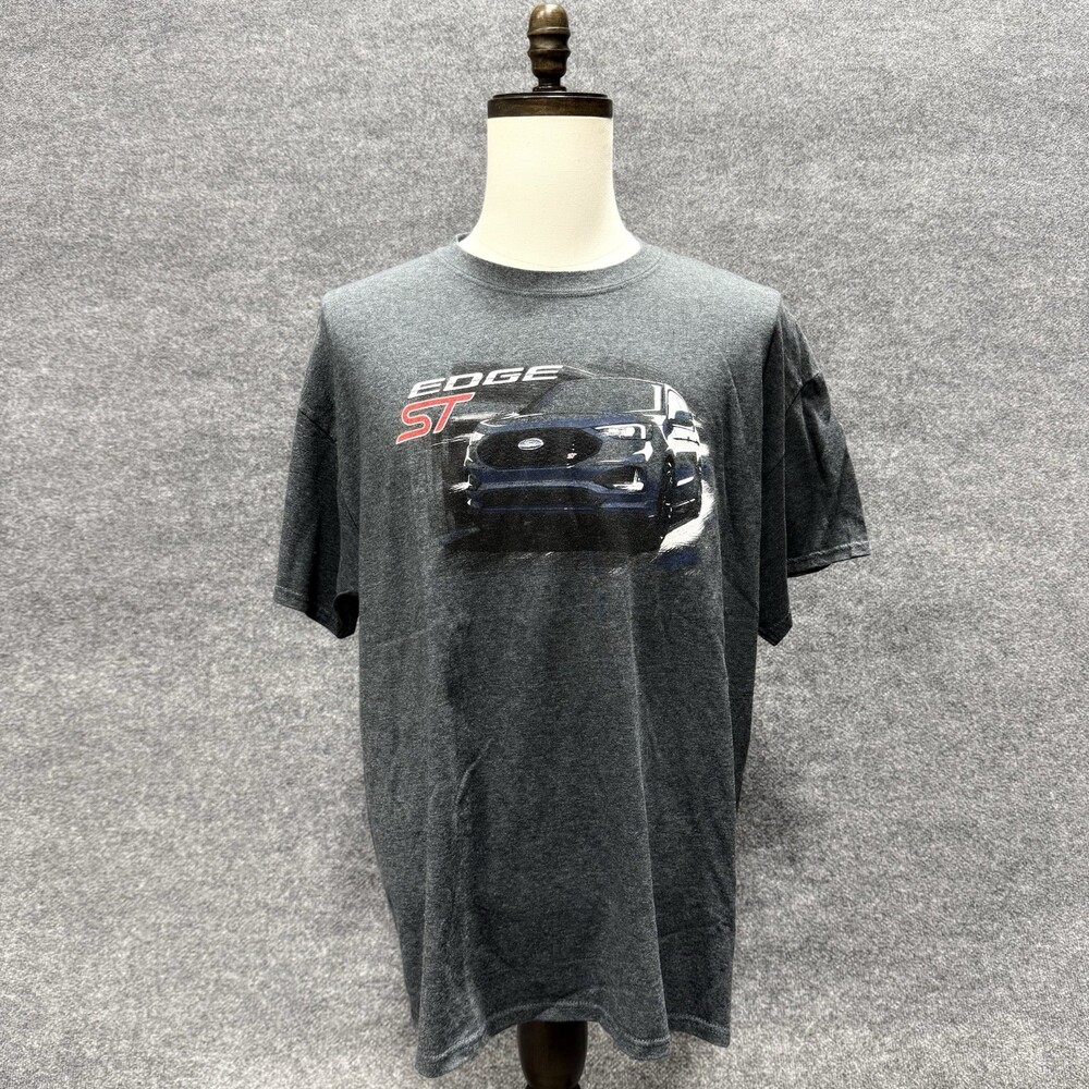 Ford Edge ST T Shirt Ford Performance GT GT350 Raptor RS ST Gray Mens XL